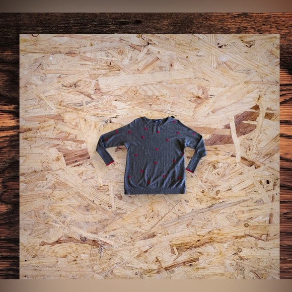 Joules Knitwear Crafted from Finest Yarns gray pink dots cotton polyester wool - Picture 3 of 16